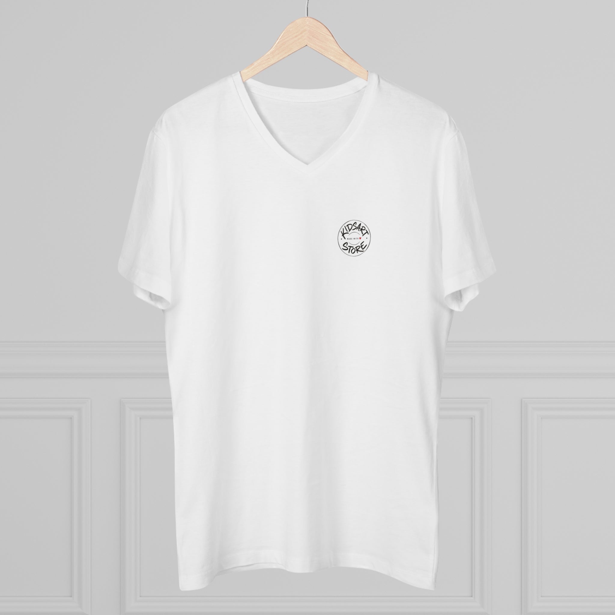 V-Neck T-Shirt - Rose black